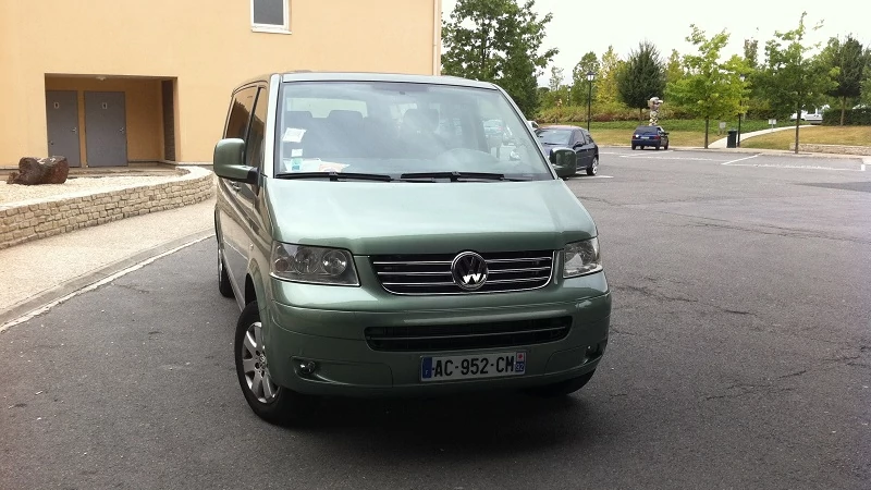 green color van